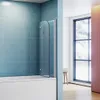 SONNI Panneau de baignoire pour salle de bains avec verre Voir les images du produit 3