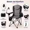 KOMFOTTEU, skladacia turistická stolička, nosnosť do 200 kg Náhľad obrázku produktu 2