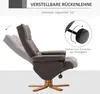 HOMCOM Relaxsessel mit Hocker Fernsehsessel 360° drehbar Produktbild-Vorschau 4