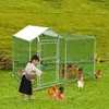 LZQ Outdoor Hühnerstall Hühnerhaus Dach Geflügelstall Produktbild-Vorschau 12