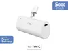Powerbank 5000mAh USBC PD connecteur intégré Blanc Voir les images du produit 1
