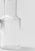 HOMLA TOLLE žebrovaná skleněná váza transparentní 10x22 cm Náhled obrázku produktu 5