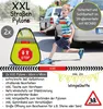 HECKBO 2x Straßenwarnschild Achtung Kinder Schild spielende Produktbild-Vorschau 2