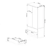 BDW, Kleiderschrank 2 Türen, 2 Schubladen, 180x90x51 cm, Produktbild-Vorschau 5