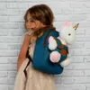 Backpack Denim Tiara Unicorn 2.7 Liter Blue/Brown Produktbild-Vorschau 2