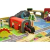 4iQ 70-teiligen Kinder Eisenbahn Set KRZYŚ aus Holz Dino Produktbild-Vorschau 2