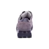 A rear view of a gray sneaker with a black sole. Produktbild-Vorschau