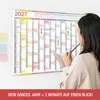 TOBJA Wandkalender 2027 A1 Color Line 14 Monate – XXL Produktbild-Vorschau 2