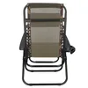 A close-up, top-down view of a foldable lounge chair. Voir les images du produit