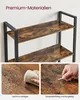A close-up of a bookshelf with two shelves, and two smaller inset images showing the material's durability and ease of cleaning. Produktbild-Vorschau