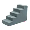 A gray, five-step pet stair. Podgląd zdjęcia produktu