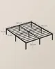 A diagram of a black metal bed frame with dimensions indicated. Produktbild-Vorschau