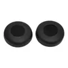 Two black ear pads for headphones are shown against a white background. Produktbild-Vorschau