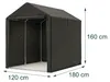 Garage mobile per biciclette Relaxdays, 2 biciclette, A x L Anteprima dell’immagine prodotto 4