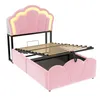 Letto imbottito 90 x 200 cm con spazio contenitore Anteprima dell’immagine prodotto 8