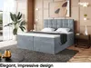 MEBLINI Boxspringbett mit Bettkasten - Gepolstert Produktbild-Vorschau 3
