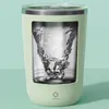 Tazza agitante automatica, verde, 350 ml, in acciaio Anteprima dell’immagine prodotto 2