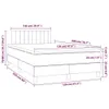 Boxspringbett mit Matratze & LED Taupe 120x200 cm Stoff Produktbild-Vorschau 9