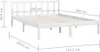 VidaXL 810083, Weiß, 145,5 cm, 2,06 m, 69,5 cm, 1400 x 2000 Produktbild-Vorschau 10