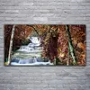 Glasbilder 120x60 Wandbild Druck auf Glas Wasserfall Wald Produktbild-Vorschau 2