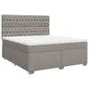 Boxspringbett mit Matratze Taupe 180x200 cm Stoff, Produktbild-Vorschau 3