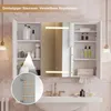 UnboxG Badspiegel, LED, verstellbare Glasböden, 100,4 × 60 Produktbild-Vorschau 7