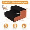 Een tweetraps opstap voor honden, met een wasbare bekleding Productafbeelding-voorbeeld 2