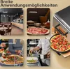 dvoupatrová pec na pizzu 3000W s kordieritovým kamenem na Náhled obrázku produktu 3