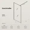 Mai & Mai Duschwand für Dusche Duschabtrennung 120x200cm Produktbild-Vorschau 10