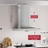 LEVIVO A++ Dunstabzugshaube 60cm Umluft & Abluft mit 380 Produktbild-Vorschau 5