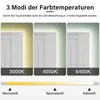 Lustro łazienkowe z oświetleniem LED z zegarem, Bluetooth i Podgląd zdjęcia produktu 4