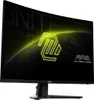 A curved gaming monitor displaying a neon yellow logo and graphics. Anteprima dell’immagine prodotto