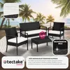 TecTake 401483, Černá, 4 sedadlo/sedadel, Dospělí a děti, Náhled obrázku produktu 8
