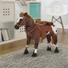 Reitpferd Spielpferd zum Reiten Stehpferd mit Sattel, Produktbild-Vorschau 4
