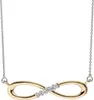 Collier Unendlichkeit Infinity Symbol 5 Diamanten Produktbild-Vorschau 1