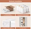 CDGlobal Kleiderschrank mit Kleiderstangen, DIY Produktbild-Vorschau 5