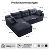 GLP Modulares Ecksofa 256 cm aus Cord, 4-Sitzer mit Produktbild-Vorschau 7
