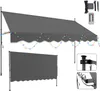 Izrielar Klemmmarkise mit LED 400x120cm Balkonmarkise, Produktbild-Vorschau 9
