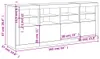 vidaXL Sideboard mit LED-Leuchten Betongrau 163x37x67 cm Produktbild-Vorschau 7