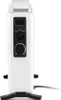 A white electric heater with black controls and a black power cord. Anteprima dell’immagine prodotto