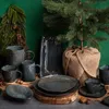 Keramický hrnek na kávu Pine Forest 490 ml vintage Náhled obrázku produktu 3