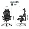 FLEXISPOT ErgoX Ergonomischer Bürostuhl Schreibtischstuhl Produktbild-Vorschau 6