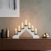 Kunststof lichtboog met 7 LED-kaarsen en timer - wit - Productafbeelding-voorbeeld 5