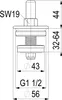 Js Oberteil F. Rueckschlagventil  Dn40,1 1/2",Messing,Epdm Voir les images du produit 2
