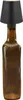 A table lamp made from a brown glass bottle with a black lampshade. Produktbild-Vorschau