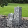 CLGarden Granit Springbrunnen SB2 3 teiliger Säulenbrunnen Produktbild-Vorschau 3