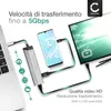 CELLONIC Multi HUB USB-C con 4 porte: 1x HDMI 4K@30hz, 1x Anteprima dell’immagine prodotto 5