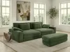 Polsterhocker 124x60 cm Federkern praktische Sitzbank Produktbild-Vorschau 3
