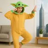 Onesie Kigurumi Pigiama Star Wars Baby Yoda Grogu Costume Anteprima dell’immagine prodotto 7