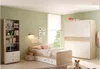 A child's bedroom with a bed, wardrobe, and bookshelf. Produktbild-Vorschau